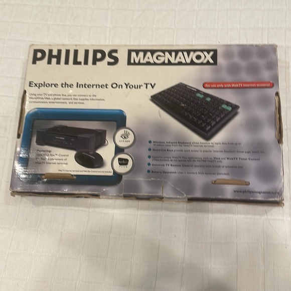 Philips Magnavox wireless infrared keyboard for web TV plus Internet MWK122BK - Picture 2 of 8